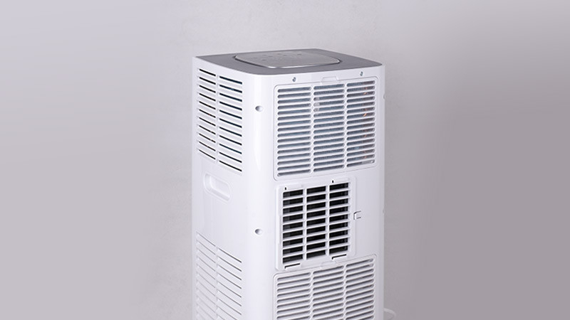 Model tampilan lantai Eco-Air 7000 BTU 3-in-1 Portable AC