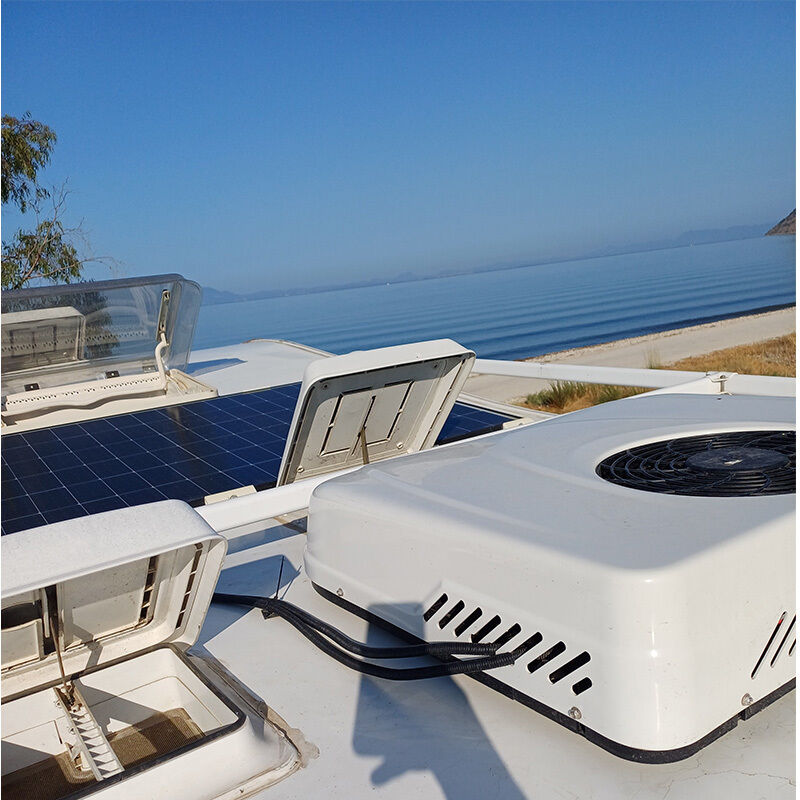 AC Mobil 12v untuk Karavan Atap RV AC 12 Volt Van Motorhome Sistem Pendingin Udara